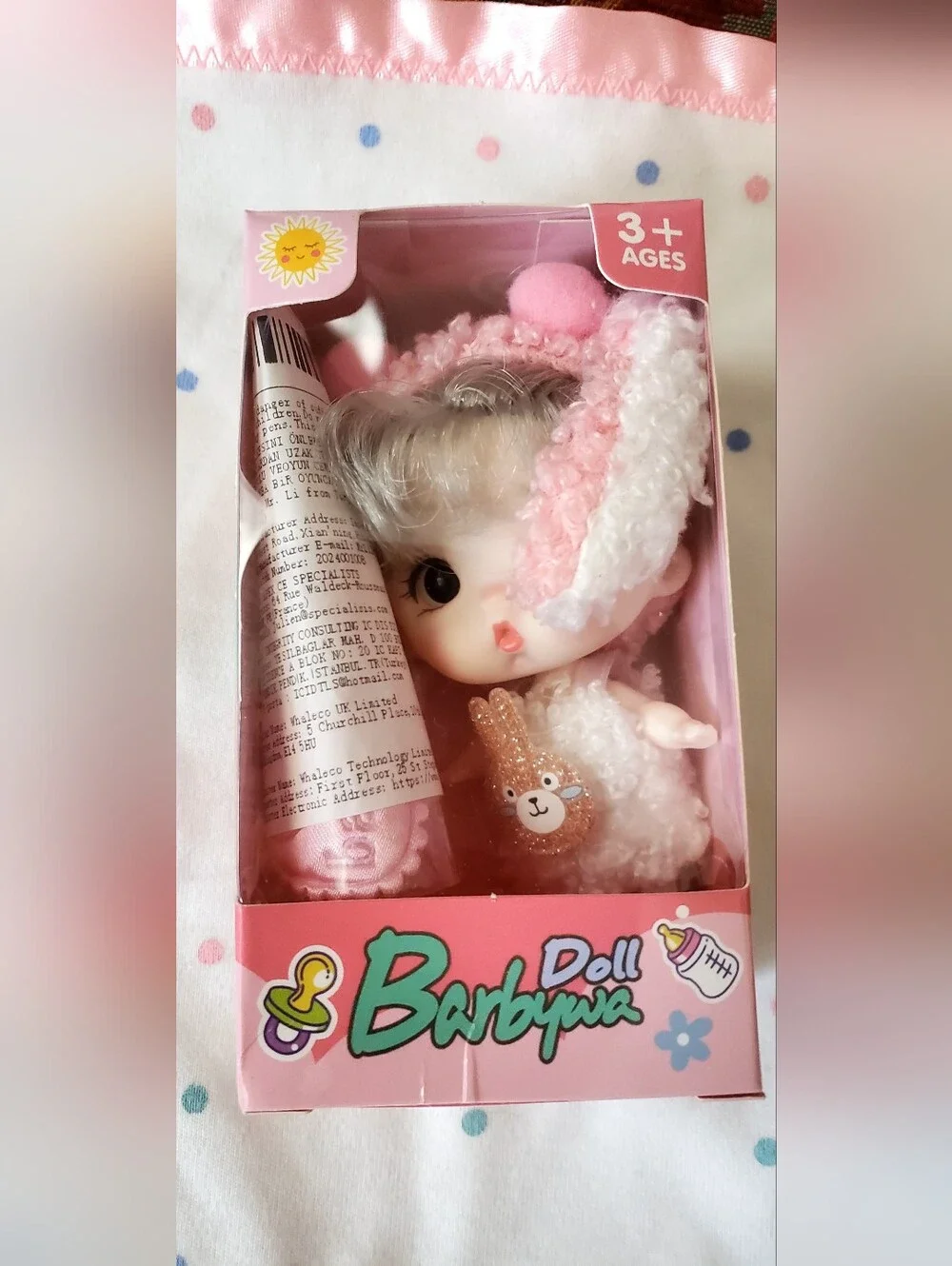 New Cute Tiny Doll 3.5 Inchs NWB